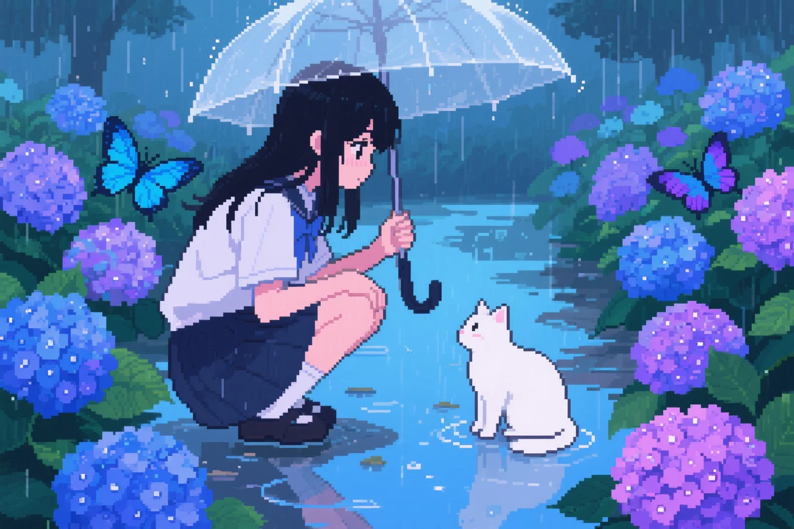 她将书卷合上